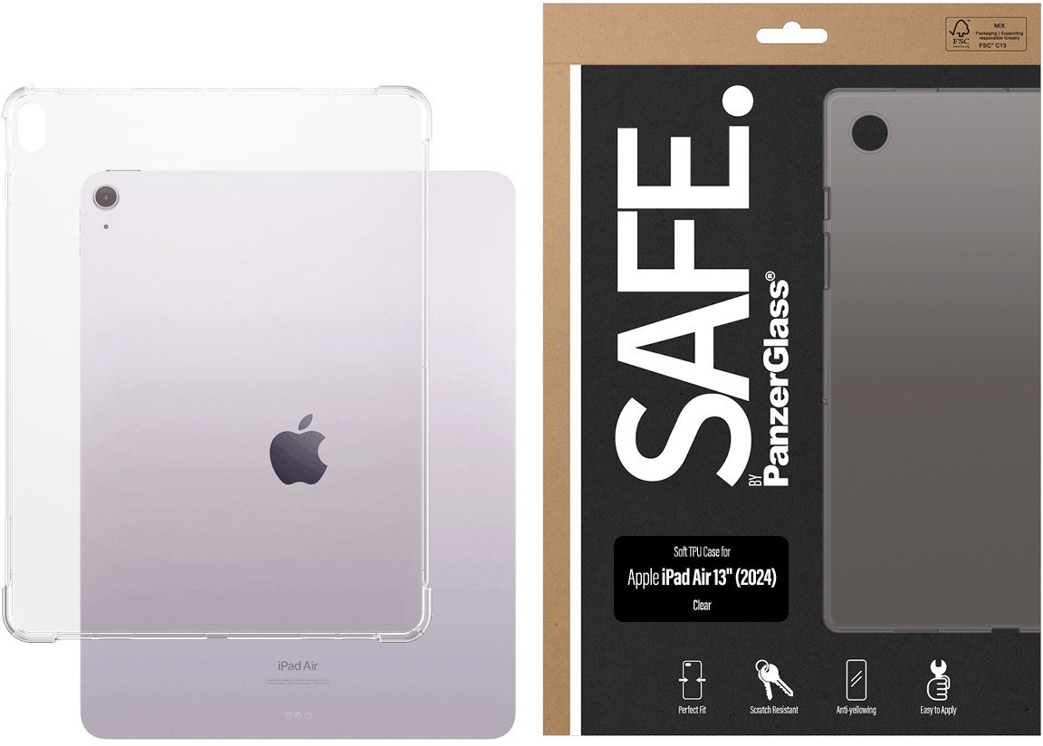 Mbrojtëse tableti PanzerGlass SAFE Case, për iPad Air 13" 2024, transparente