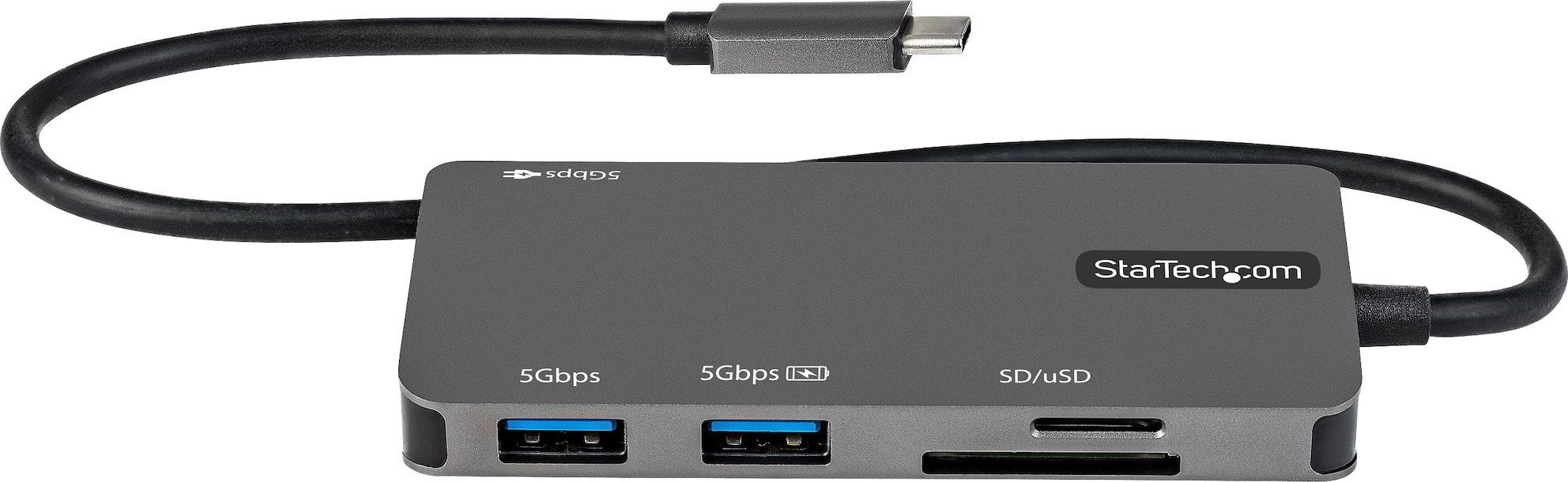 Adapter multiport USB C StarTech, HDMI 4K, Power Delivery 100W, gri
