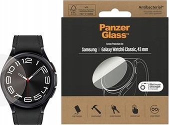 Xham mbrojtës PanzerGlass për Samsung Galaxy Watch6 Classic 43mm, i tejdukshëm
