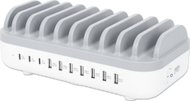 Stacion karikimi Manhattan 180856, 7x USB A, 3x USB C, 120W, i zi