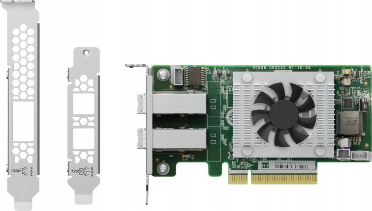 Картичка за проширување QNAP, PCIe Gen3 x8, двоен порт SAS, црна