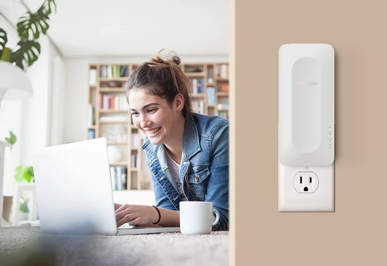 Zgjerues WiFi NETGEAR EAX17, WiFi 6 Mesh, AX1800, i bardhë