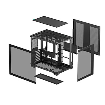 Kasë PC Deepcool CG530U 4F, Tower, 4x ARGB fan, e zezë