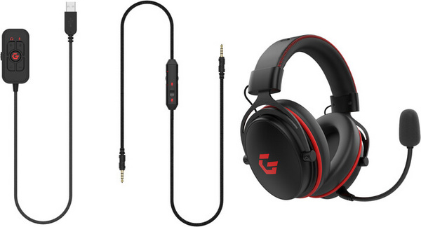 [OUTLET] Kufje CZC Gaming Hellhound, të zeza/ kuqe