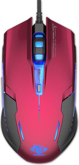 Mouse gaming E-Blue Auroza G EMS607REAA-IU, me kabllo, LED, i zi