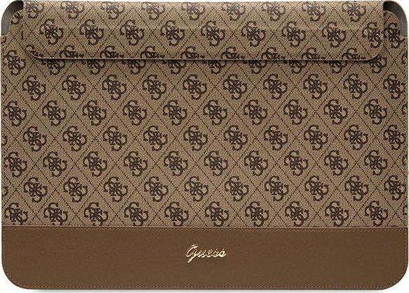 Futrollë laptopi Guess 13/14", PU, dizajn 4G, e zezë