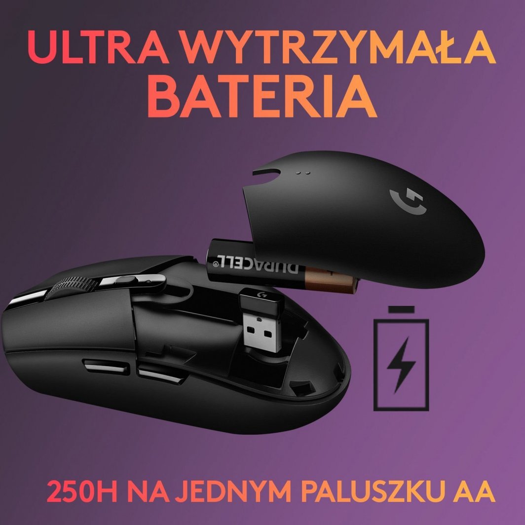 Maus Logitech G305 LIGHTSPEED, Gaming, RF Wireless, i zi
