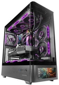 Kuti gaming Mars Gaming MC-LCDPRO, ATX, ekran IPS LCD 7.2", xham i lakuar i temperuar, e zezë
