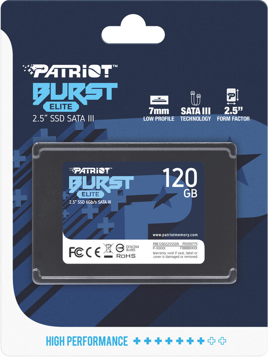 Hard disk Patriot Burst Elite, 2,5'' - 120GB