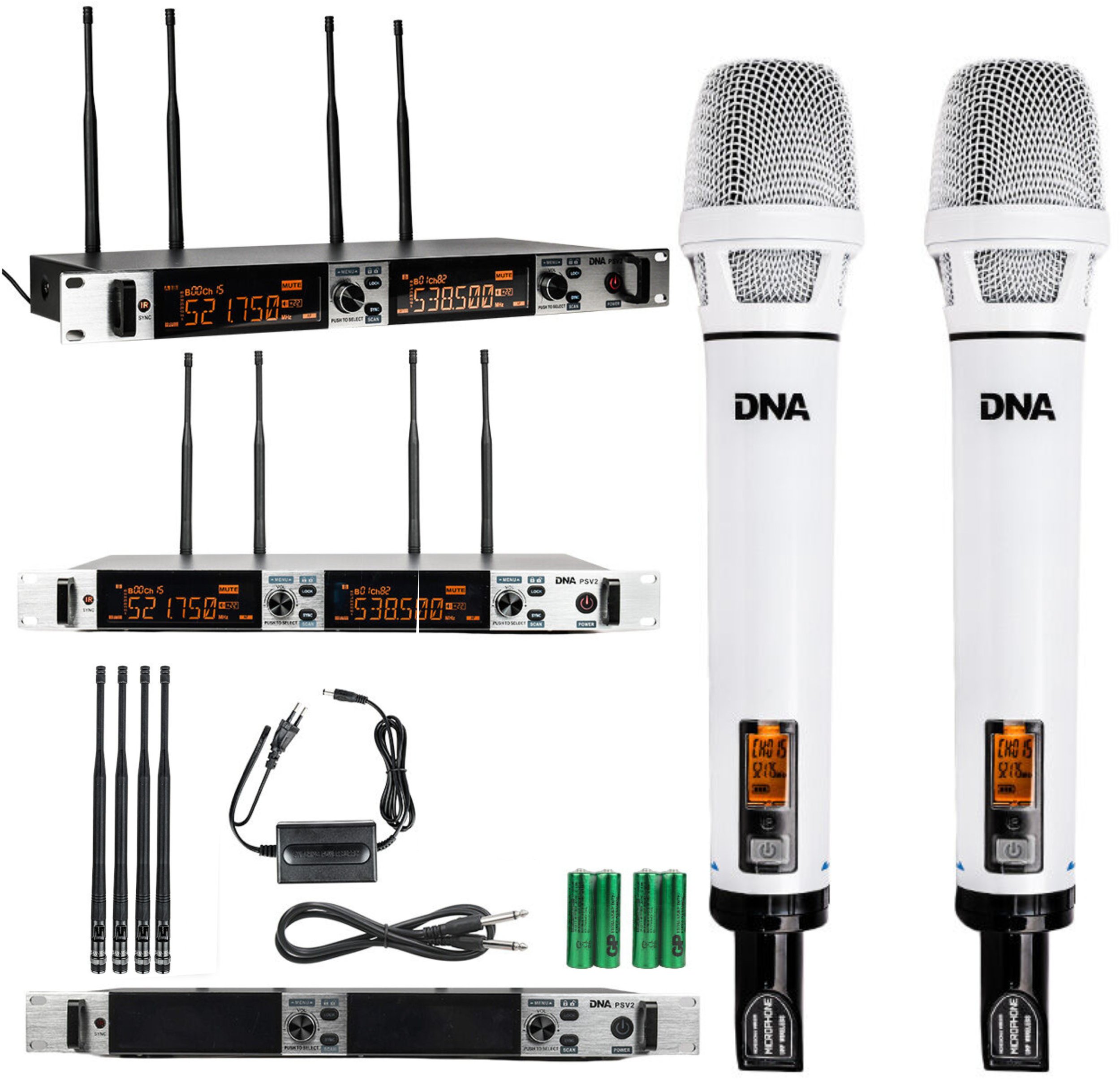 Sistem mikrofoni wireless DNA PSV 2 Professional, 2 mikrofona, UHF, i zi