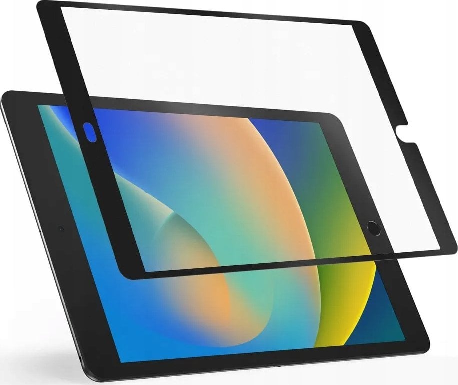 Mbrojtës ekrani Dux Ducis Naad për iPad 7 8 9, teksture letre, mat, me kornizë të zezë