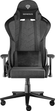 Karrige gaming Genesis Nitro 550 G2, ergonomike, me jastëkë mesit dhe qafe, gri