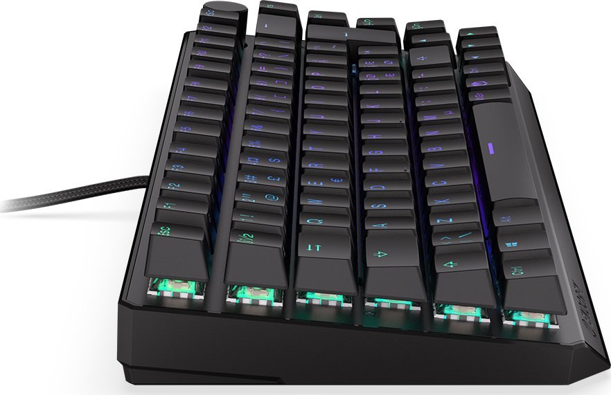 Tastierë gaming Endorfy Thock 75% Wireless, mekanike Kailh Black Box, RGB, e zezë