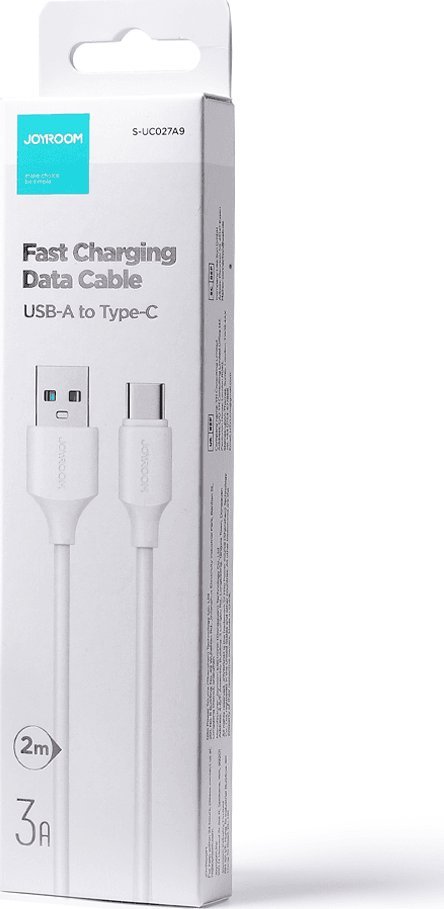 Kабел USB Џојрум JYR531, USB-A во USB-C, 2 m, бел