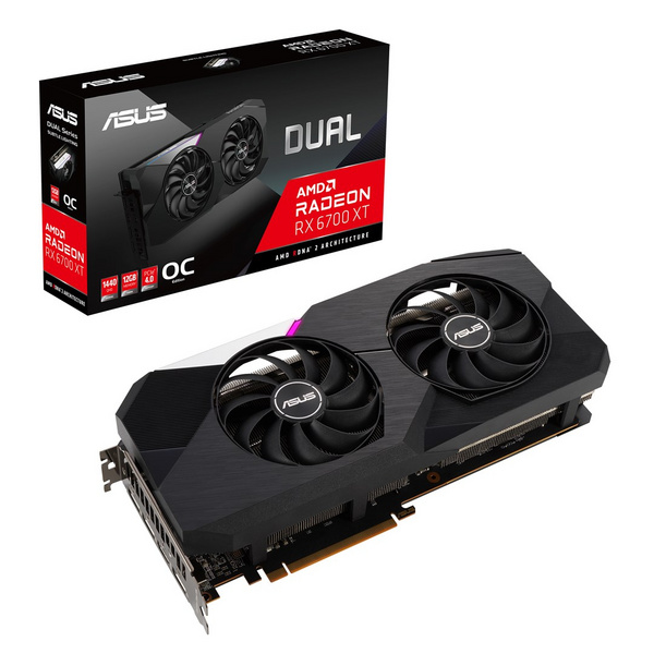 Kартичка графичка Asus RX Radeon 6700 XT Dual, 12GB GDDR6