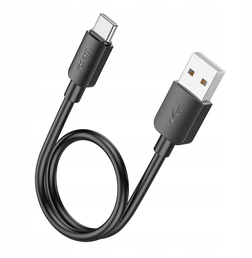 Kabllo karikimi HOCO X96 USB A në USB C, 27W, 0.25m, e zezë