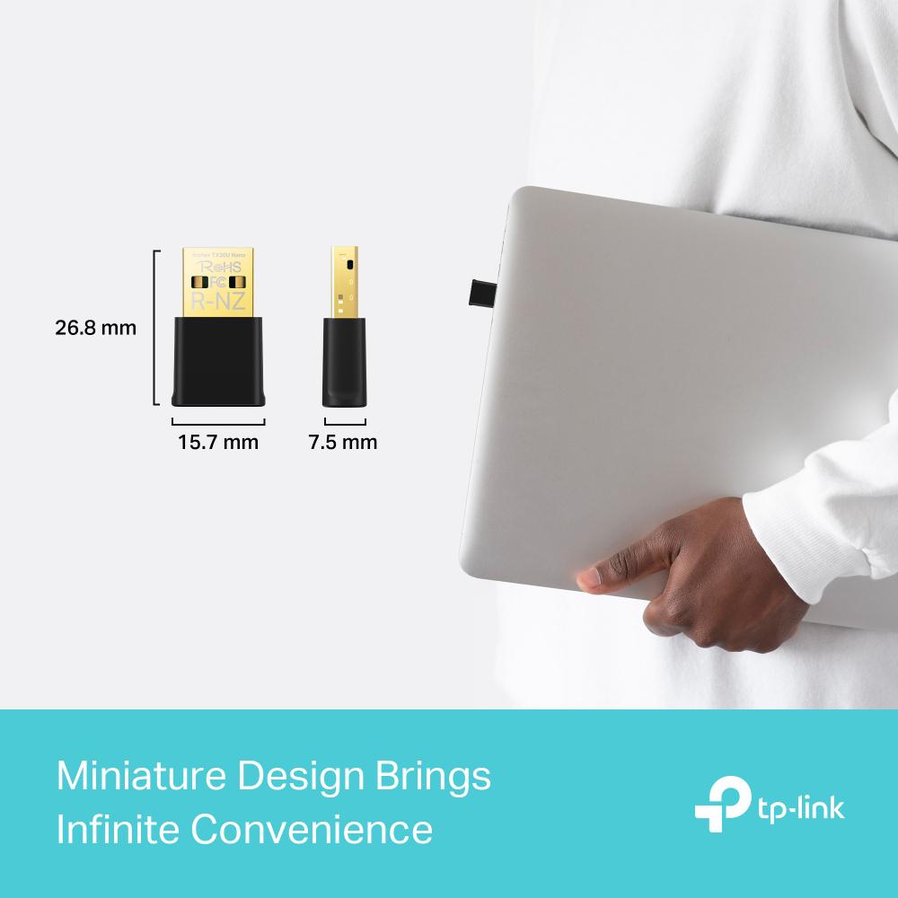 Adapter Wi-Fi TP-Link Archer AX1800 Nano, USB, Wi-Fi 6, i zi