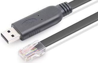 Adapter USB në RJ45 MicroConnect USBETHM, USB 2.0, i zi
