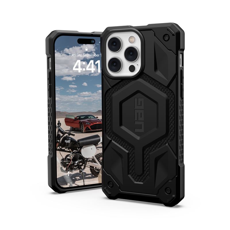 Mbulesë UAG Monarch Pro për iPhone 14 Pro Max, Kevlar, me magnet MagSafe, e zezë