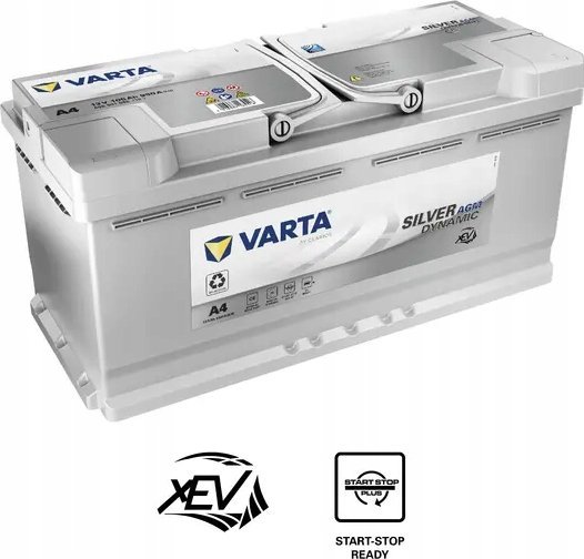 Bateri startuese Varta Silver Dynamic AGM 605901095J382, 105Ah, 950A, 12V
