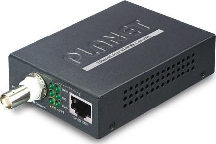 Konvertues rrjeti Planet 1 port, 10/100/1000T Ethernet, metalik