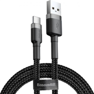 Kabllo e zezë USB Baseus Kevlar Type-C 2A, 2 metra