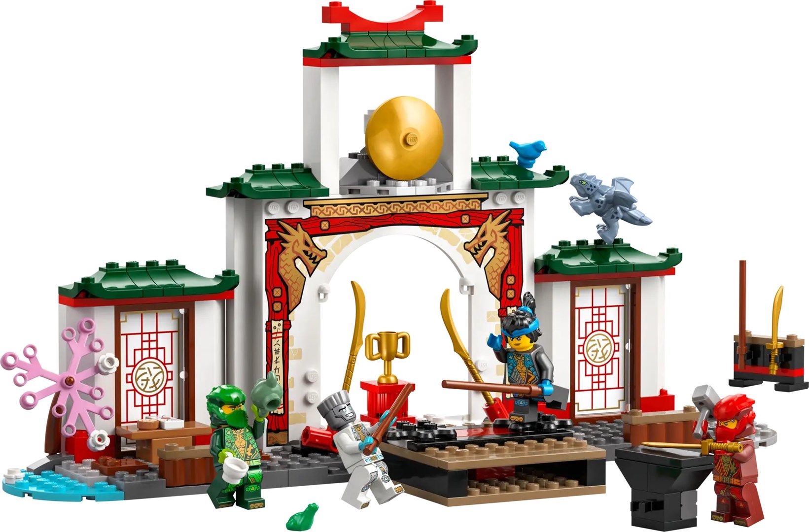 Set lego NINJAGO Ninja Spinjitzu Temple LEGO 71831, tempull ndërtimi, për fëmijë