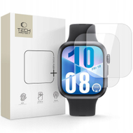 Заштитна фолија за екран Tech-Protect Hydrogel Hydro Flex+, 2 парчиња, за Huawei Watch Fit 3 4, транспарентна