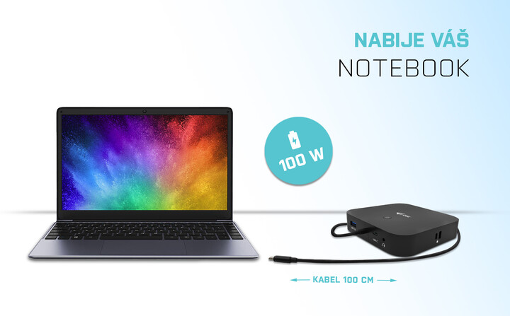 Docking station i-tec USB-C, PD 100W