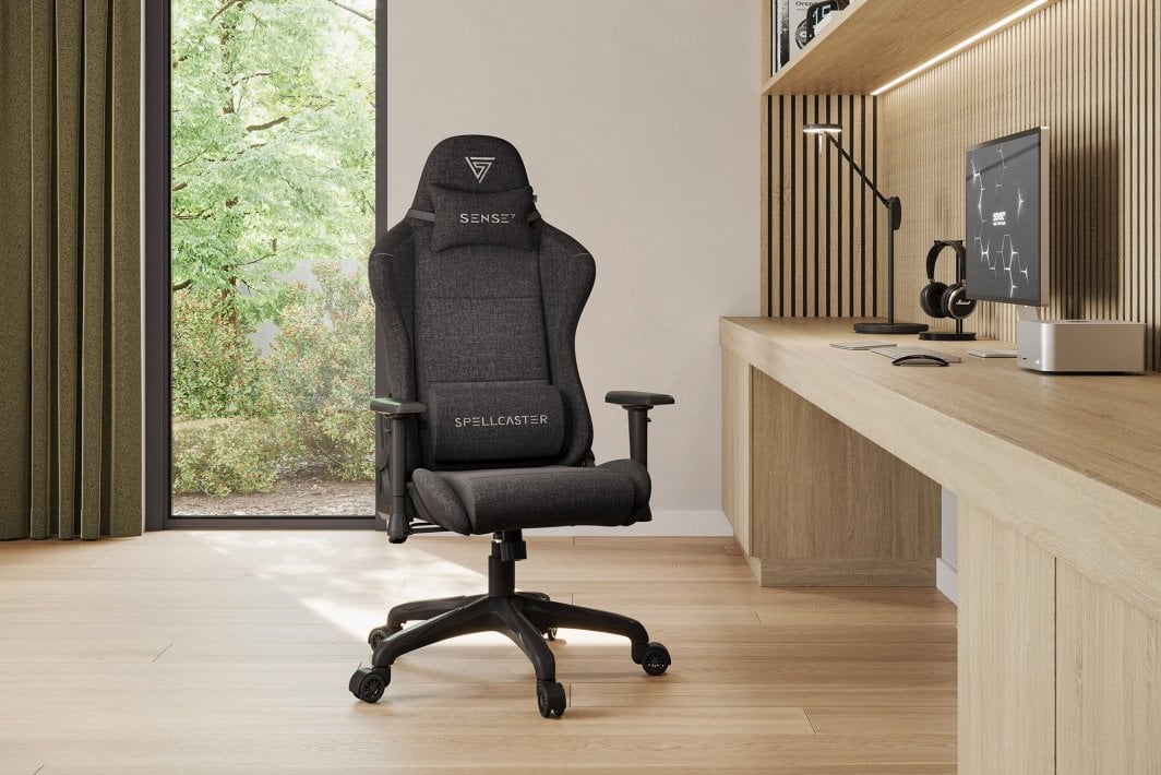 Karrige SENSE7 Spellcaster FUKU, material, e zezë