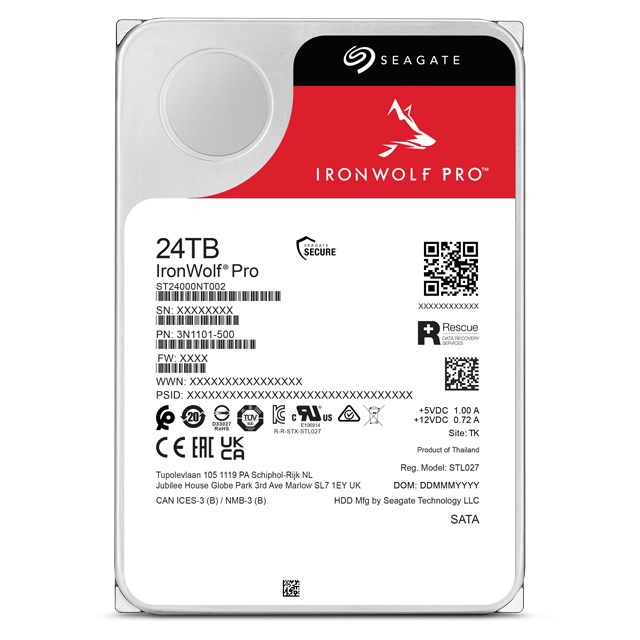 Disk Seagate IronWolf Pro, 24TB, SATA III, 7200rpm