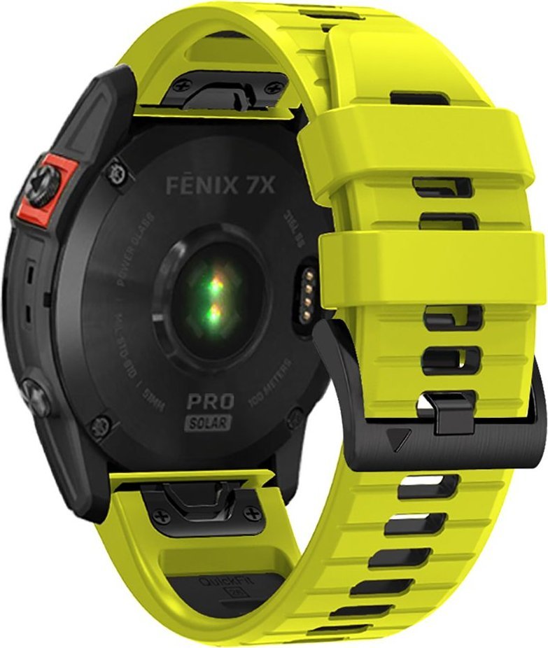 Rrip dore Tech-Protect Iconband Pro për Garmin Fenix 3 5X 3HR, TPU, lime e zezë