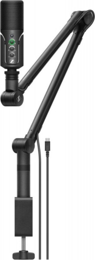 Set streaming Sennheiser Profile, mikrofon USB C, krah rregullues, i zi