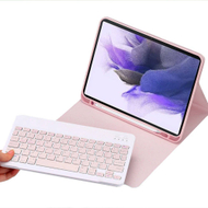 Këllëf me tastierë Strado CFS7FE për Samsung Galaxy Tab S7 FE S7 Plus, Bluetooth, rozë
