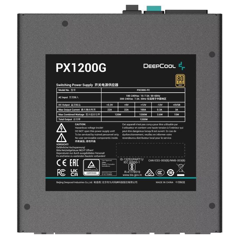 Furnizim me rrymë Deepcool PX1200-G, 1200W, ATX 3.0, i zi