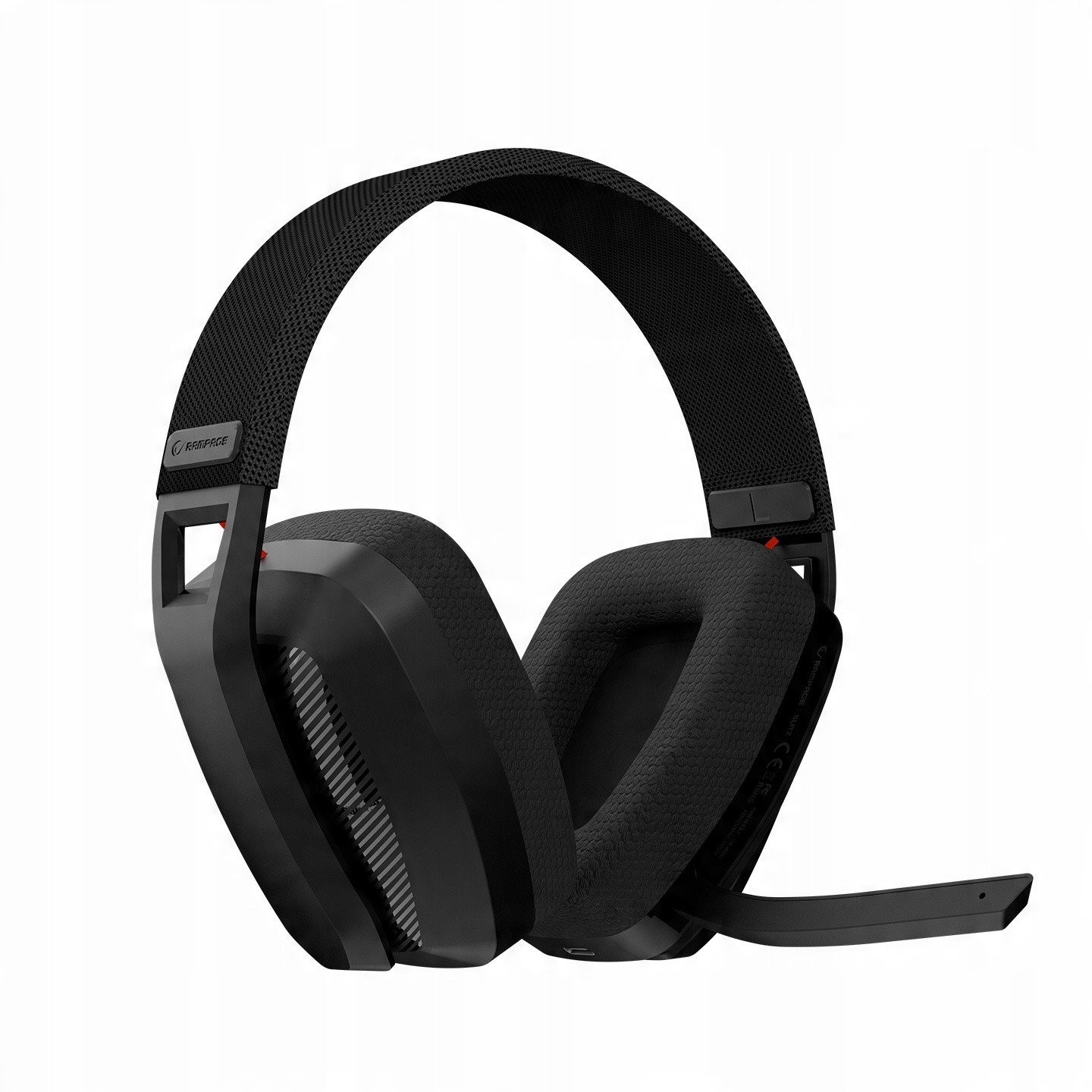 Kufje gaming Rampage Blitz, wireless 2.4G dhe Bluetooth, over ear, të zeza