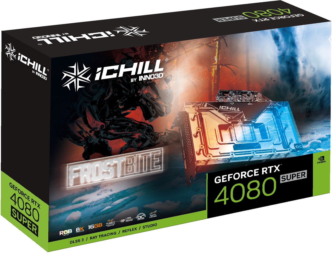 Kartelë grafike Inno3D GeForce RTX 4080 SUPER iChill, 16GB, e zezë