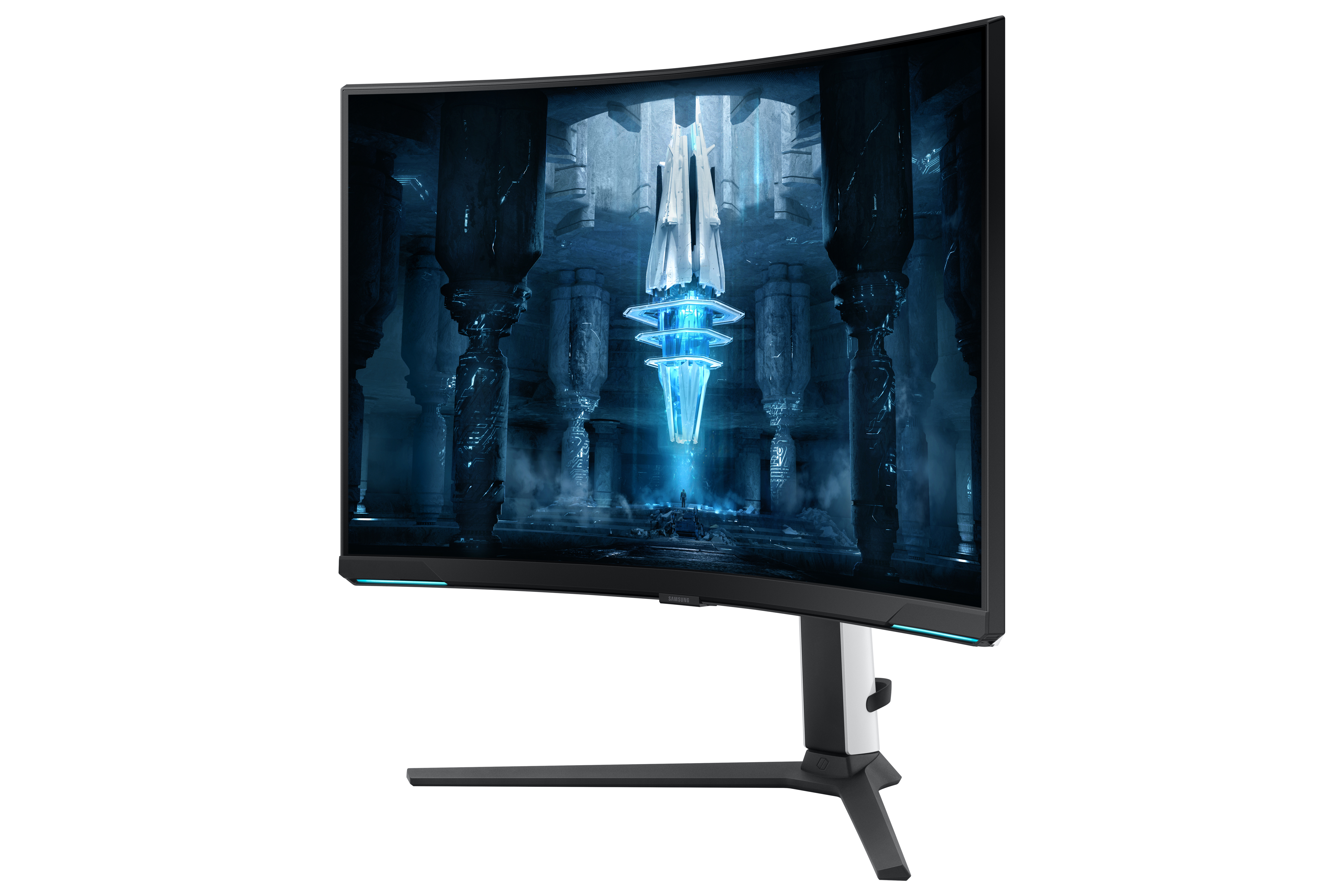 Monitor Samsung Odyssey G8 Neo, 32", VA, 4K UHD, 240Hz, i zi / bardhë