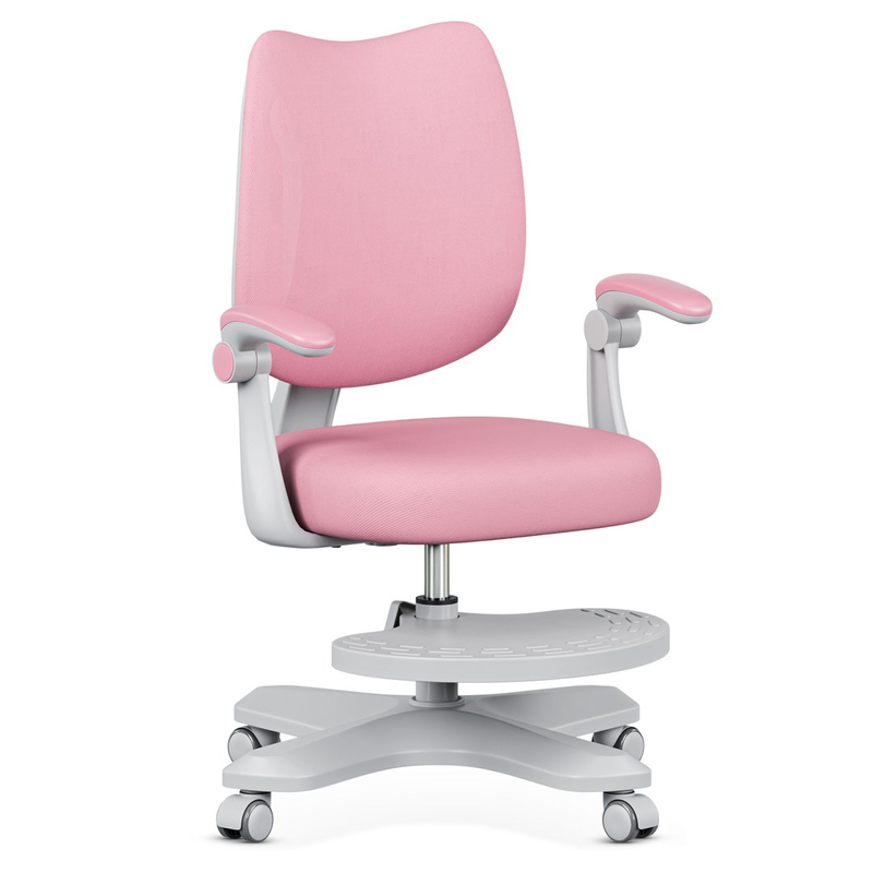 Karrige zyre për fëmijë Mark Adler Junior 4.6 Pink, ergonomike, me mbështetëse këmbësh, rozë