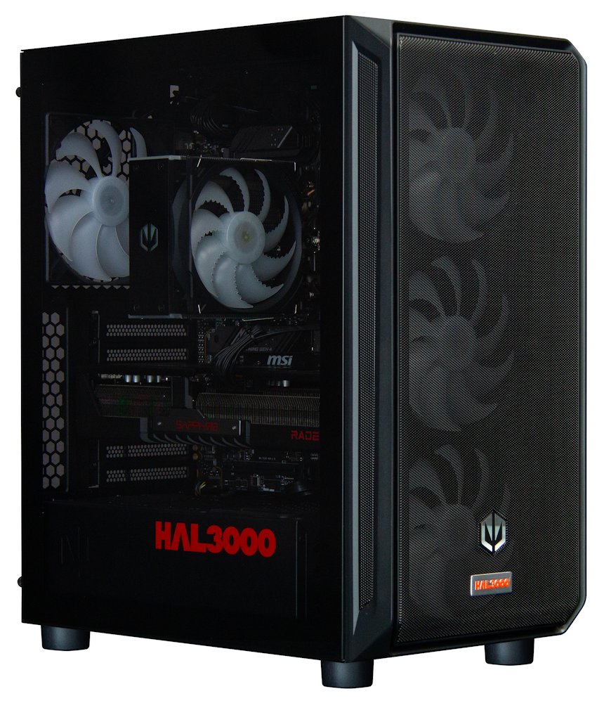 Kompjuter HAL3000 Alfa Gamer XT, AMD Ryzen 5 7600, 32GB DDR5, 2TB PCIe4 SSD, AMD RX 9070 XT, i zi
