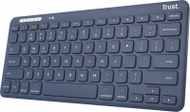 Tastierë Trust Lyra Compact, pa tela, USB 2.4 GHz dhe Bluetooth 5.0, QWERTY US, blu