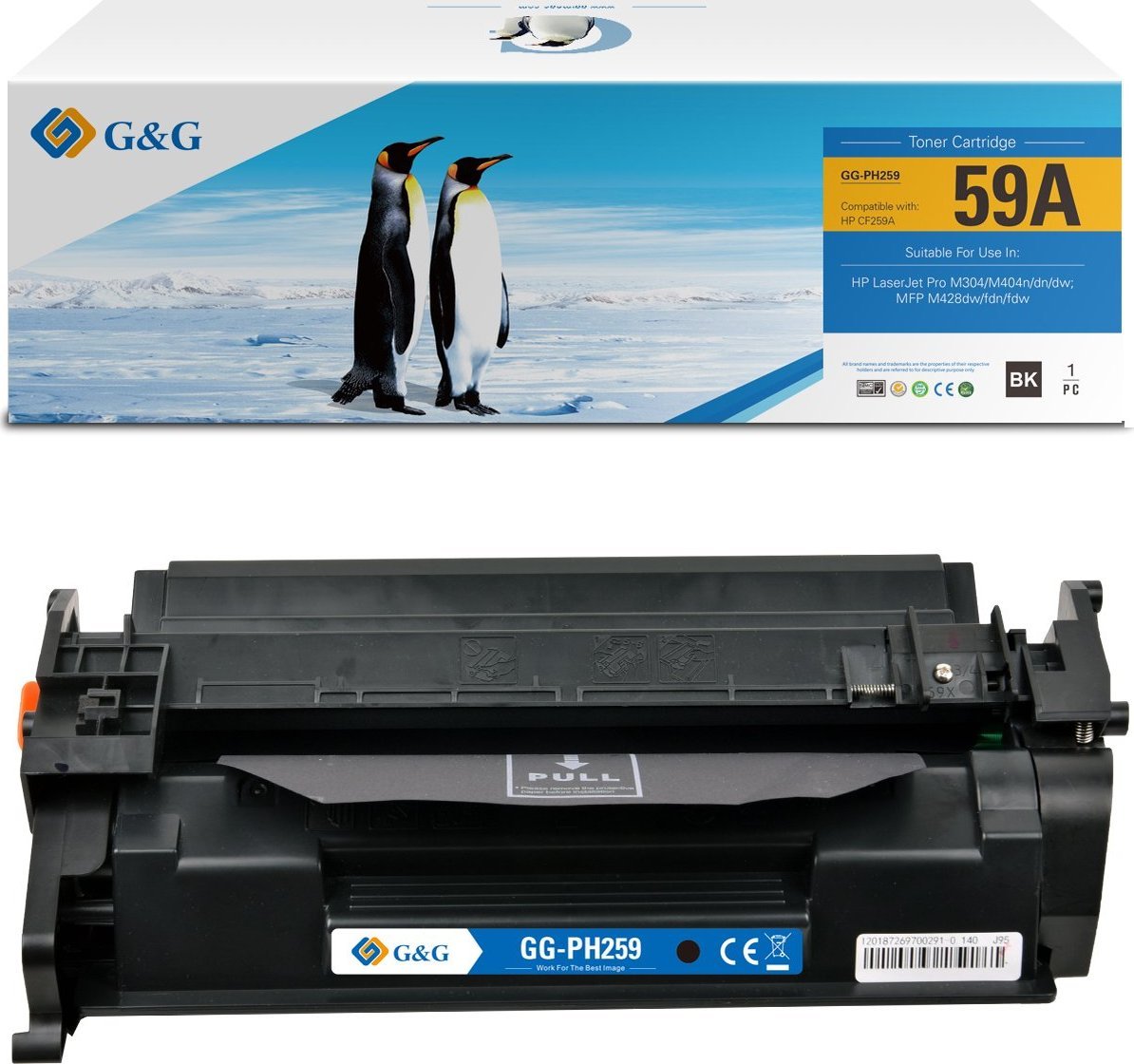 Toner G&amp;G kompatibil HP 59A CF259A, i zi