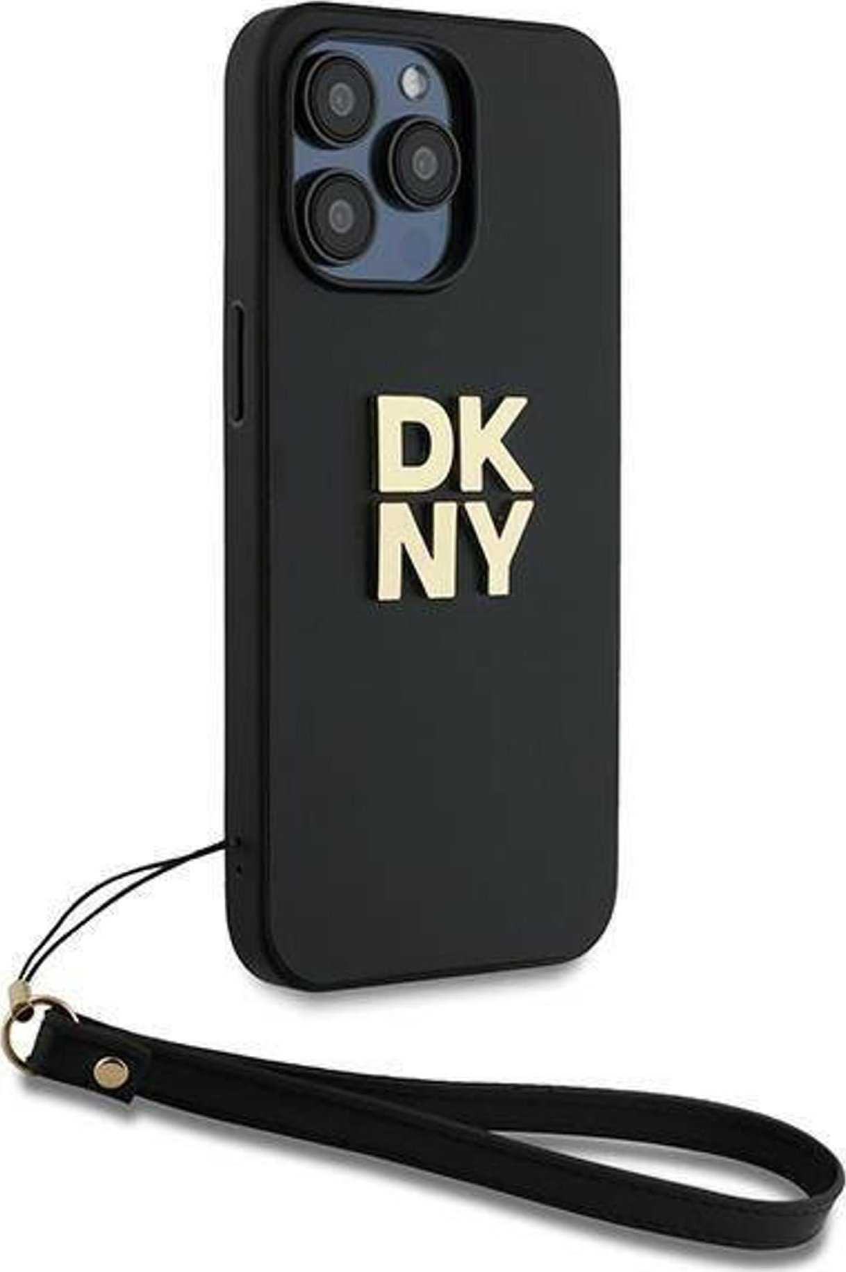 Mbulesë telefoni DKNY për iPhone 14 Pro, 6.1", me rrip, e zezë