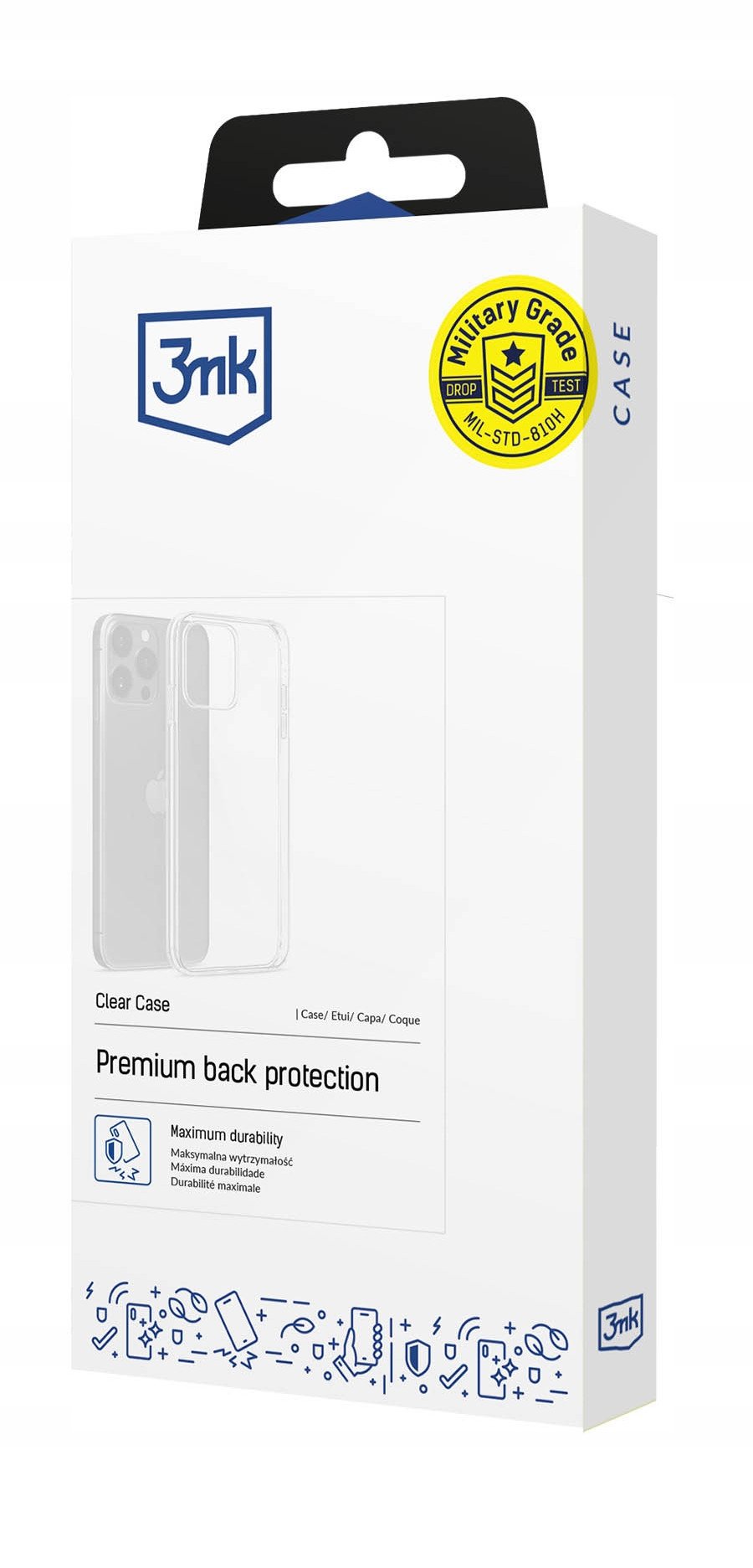 Këllëf telefoni 3mk Clear Case për Oppo Find X8, transparent, fleksibël