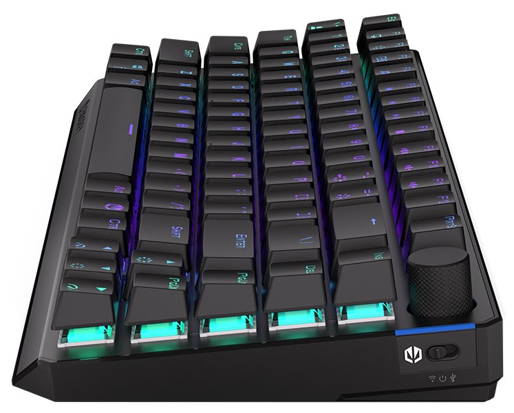 Tastierë Endorfy Thock, 75%, Kailh Box Black, Wireless, e zezë