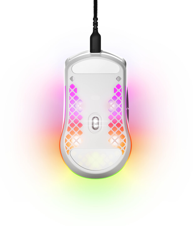 Maus SteelSeries Aerox 3 Snow, i bardhë