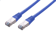 Kabllo rrjeti C-TECH CB-PP5F-1B, Cat5e FTP, RJ45, 1m, blu