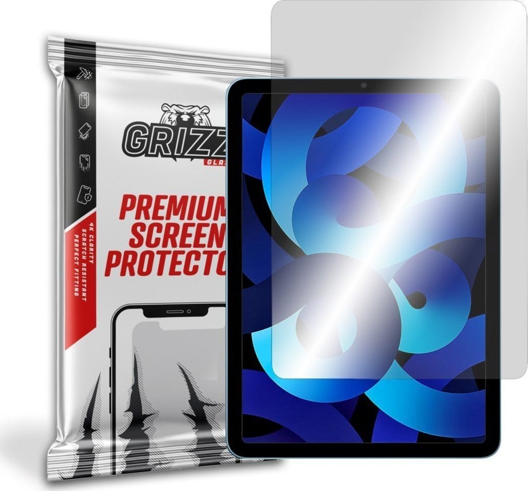 Xham mbrojtës hibrid GrizzGlass për iPad Air 10.9 2022, gjenerata e 5, transparent