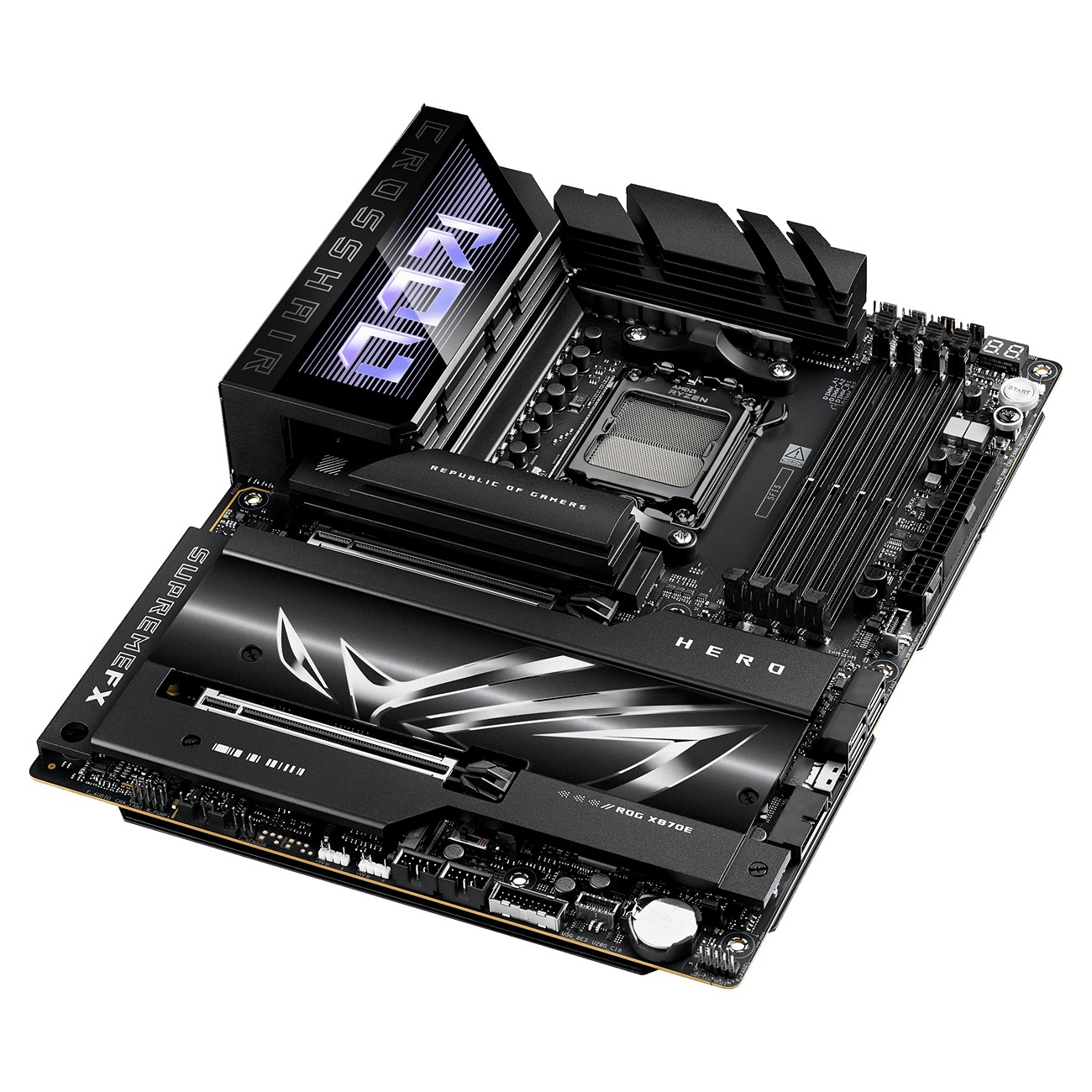 Pllakë amë ASUS ROG Crosshair X870E Hero, Socket AM5, DDR5, ATX, e zezë