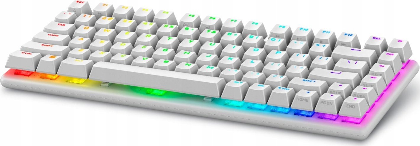 Tastierë gaming Alienware Pro Wireless, 75%, USB RF Bluetooth, e bardhë